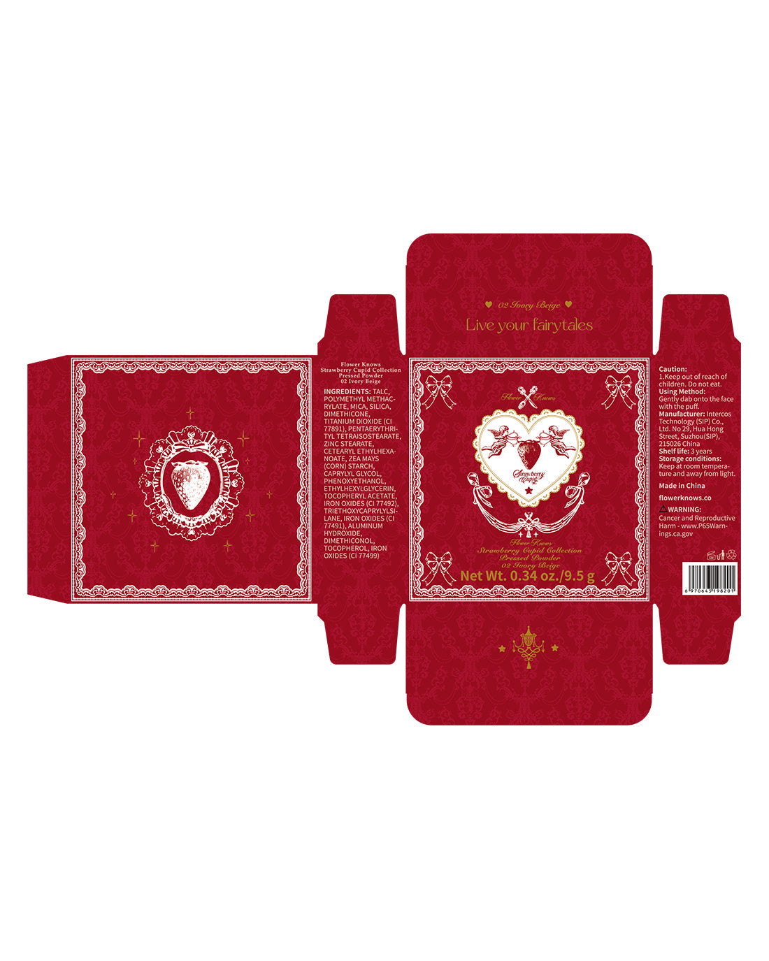 Çilek Aşkı Preslenmiş Pudra